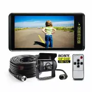 9" Mirror Monitor+Car Reversing Camera 4Pin for Truck Bus Van Rear View 10M Kit
