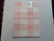 BRAND NEW POSH HOME LUXURIOUS PEACH & WHITE YARN DYED BATH MAT 17" x 24"