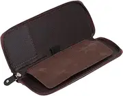 MERRYHAPY 1pc PU Scissor Storage Bag Double Hair Scissor Organizer for Hairdressing Professionals Durable and Smooth Texture for Easy Access and Storage