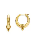 Temple St. Clair 18K Yellow Gold Florence86 Beaded Hellenistic Hoop Earrings