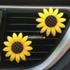 1X Car Air Freshener Perfume Sunflower Vent Clip Fragrance Scent Diffuser Decor