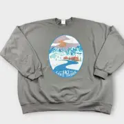 Sky Lake Tahoe Retro Crewneck Sweatshirt Adult Size X-Large