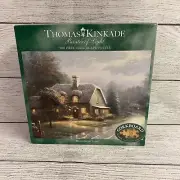 NEW! Thomas Kinkade “Moonlight Lane” 500 Piece Cork Puzzle FAST SHIPPING!!!