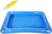 Pool Foot Bath - Inflatable Foot Washing Basin, Foldable Soaking Tub with Air Pump | Portable Poolside Rinse Station, Soft Pre Pool Foots Cleaner, Entry Ladder Foots Soak Basin, Outdoor Spa Tub