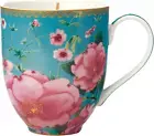 Maxwell and Williams Teas and C'S Silk Road Coupe Mug 440ML Aqua Gift Boxed