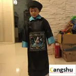 【肥倉鼠百貨】僵屍服裝 COSPLAY 兒童萬聖節服裝 清朝僵屍 服裝鬼衣古裝男款大臣服裝黑太監