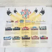 2024 Krewe of Muses Times Picayune Newspaper Mardi Gras Procession Frameable Art