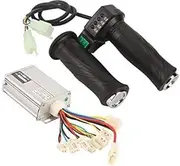 Vuzmode 48V 1000W Electric Bike Brush Motor Controller with 4 Speed Throttle Handle Grip Set E-Scooter Brushless Controller