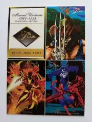 1994 Flair Marvel Universe 1964-1993 Inaugural Edition Uncut Promo Card.