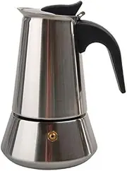 Tradizione Italiana by Benzer - Stella Stainless Steel Espresso Coffee Percolator 4 Cup