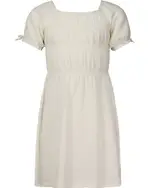 Miss Mango Girls Shirred Dress, White, Size 16