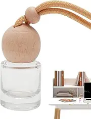 Car Oil Diffusers | 8ml Refillable Car Diffuser Air Freshener | Fragrance Pendant Auto Decoration Glass Interior Accessories for Dashboard, Sedan & Vehicle