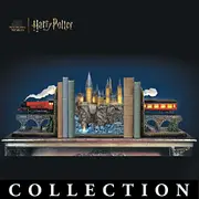 The Journey to HOGWARTS Illuminated Bookend Collection