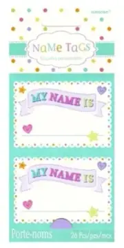 Baby Shower Name Tag Badges 26pk