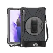 Strike Rugged Case with Hand Strap and Lanyard for Samsung Galaxy Tab S7 FE
