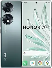 HONOR 70 Smartphone, Mobile Phone 5G, SIM Free Unlocked, 8+256GB, 54 MP Triple Rear Camera, 120Hz 6.67 Inch OLED Curved Screen, Android 12, 4800mAh Emerald Green