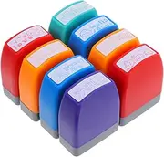 PLAFOPE 8 Pcs Teacher Stamps Parent Signature Stamps for Classroom Motivation Storage Tray