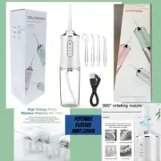 Portable Oral Irrigator Green WATER FLOSSER Rotating Head Cleans Braces NEW ATL
