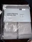 Made By Design Target CURTAIN SET 42"W X 63"L Light Filtering 2 Panels