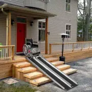 5-6ft Wheelchair Ramp Threshold Portable Disabled Access Aluminium Folding Steps