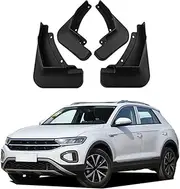 YLOXFW Car Mud Flaps Mudguard for VW T-ROC R/R-Line 2023-2024 Front and Rear Mudflaps Splash Guards Heavy Duty Flares 4-PC Auto Accessories,Send 1 Car Wash Towel