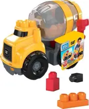 BLOKS Cat Toddler Blocks Building Toy Set, Cement Mixer Truck with 9 Pieces a...