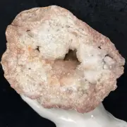 5-3/4" Large Natural Quartz Crystal Cluster Pink Red Mineral Specimen 70oz Geode