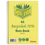 Spirax Recycled A5 Notebook 120pg (Pack of 5)