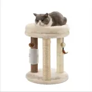 4In1 Small Cat Tree,Scratching Post with Tower Soft Bed, Sisal Carpet Jute Posts