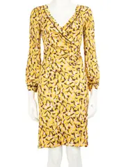 Abstract Patterned Knee Length Dress