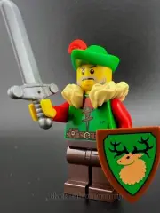 Lego Castle Forestman Peasant Minifigure 10305 10332 Medieval Town Market