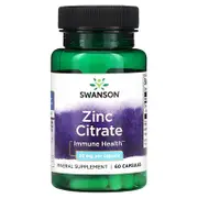 Swanson, Zinc Citrate, 30 mg, 60 Capsules