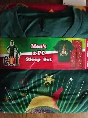 elf Sleep Set Mens Large Pajamas Discover Your Inner Elf