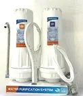 Twin Counter Top/Bench Top/ Double Drinking Water Filter System+Extra cartridges