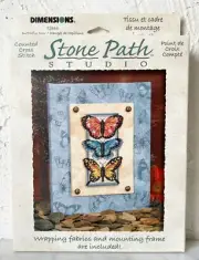 Dimensions Stone Path Studio Butterfly Row #72844 Counted Cross Stitch Kit