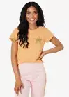 NWT Wildfox Couture New Sheriff in Town Tee Sherbert Orange Sz S