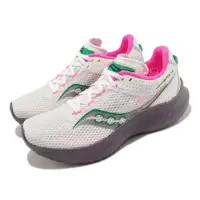 在飛比找PChome24h購物優惠-Saucony 競速跑鞋 Kinvara 14 女鞋 白 岩