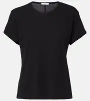 [The Row] The Row Nimbus cotton-blend jersey T-shirt AU 14 black