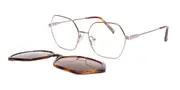 Clip on Geometric Rose Gold SmartBuy Collection Orme With Clip-On JSV-250 007 Fashion Women Eyeglasses