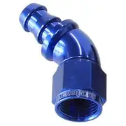 Aeroflow 510 Series Full Flow Tight Radius Push Lock 45° Hose End -12AN, AF512-12