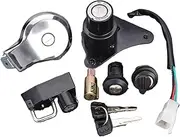 Ignition Barrel Key Switch for XV125 for Virago 125 1997-2000 XV250 for Virago 250 1988-2013 Ignition Switch Fuel Gas Cap Seat Lock Key Kit Motor Ignition Key Switches
