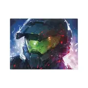 Velveteen Minky Blanket:Master Chief,Halo,Artwork,Gift