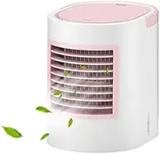 Personal Air Cooler, Womdee 4 in 1 USB Portable Mini Air Conditioner, Humidifier & Purifier with 7 Night Light, 3 Speeds for Quick Cool Home Office Desk Bedroom Outdoor