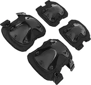 Knee Elbow Protective Pads High Density Foam Support Outdoor Sports Construction Work Black