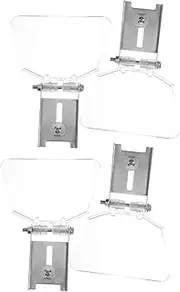 HOMSFOU 4Pcs Replacement Eye Shield for Bench Grinder Transparent Safety Guards with Excellent Visibility Durable Protection for Home and Small Workshops Includes of Protective Covers