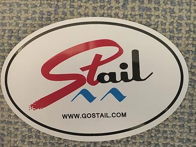 STAIL Vermont (Stowe + Vail) OVAL SKI SNOWBOARD STICKER DECAL 4x6"