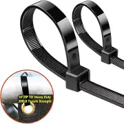 Zip Ties Heavy Duty, Large Zip Ties 14"With 200 Lbs Tensile Strength,Long Zip Ti