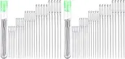Byttlerom 50 Large Eye Stitching Needles - 5 Sizes Big Eye Hand Sewing Needles in Clear Storage Tube for Stitching, and Crafting