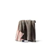 Sunbeam Feel Perfect Snug & Cosy Reversible Heated Throw - Grey/Pink