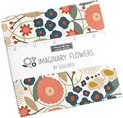 Moda Quilting Patchwork Charm Pack Imaginary Flowers Inch Fabrics